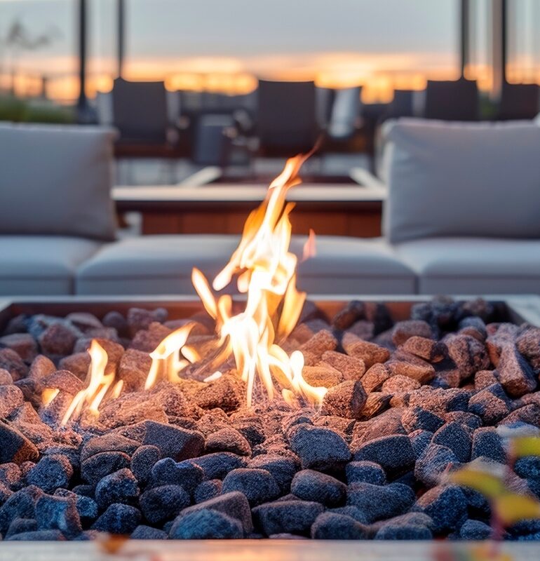 05_Fire_Pit_Amenidades_1200x800px, Marina Towers, Puerto Vallarta, Jalisco, México